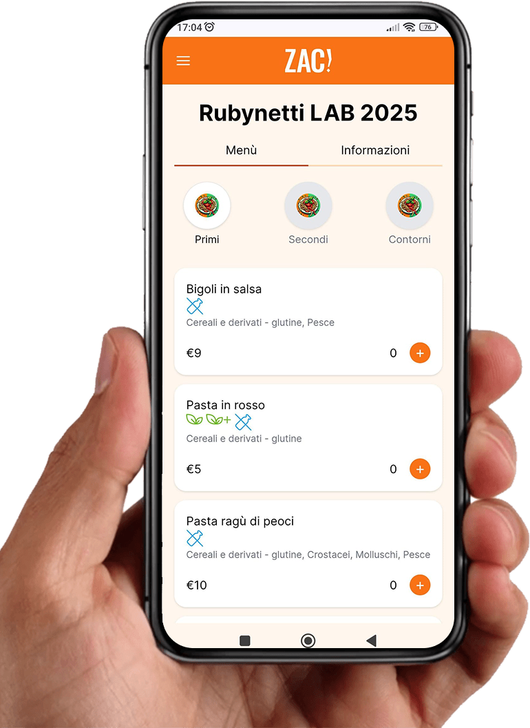 Ordina da app