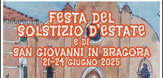 Locandina della Festa del solstizio d’estate e di San Giovanni in Bragora 2025