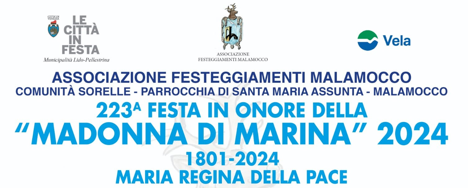 Locandina Festa della Madonna di Marina di Malamocco 2025