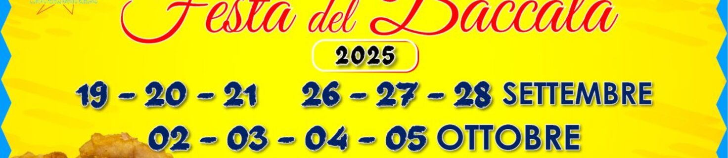 Immagine di copertina Edizione 2025 della Festa del Baccalà