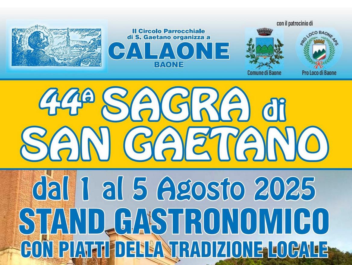 Immagine di copertina 44ª Sagra di San Gaetano a Calaone - 2025