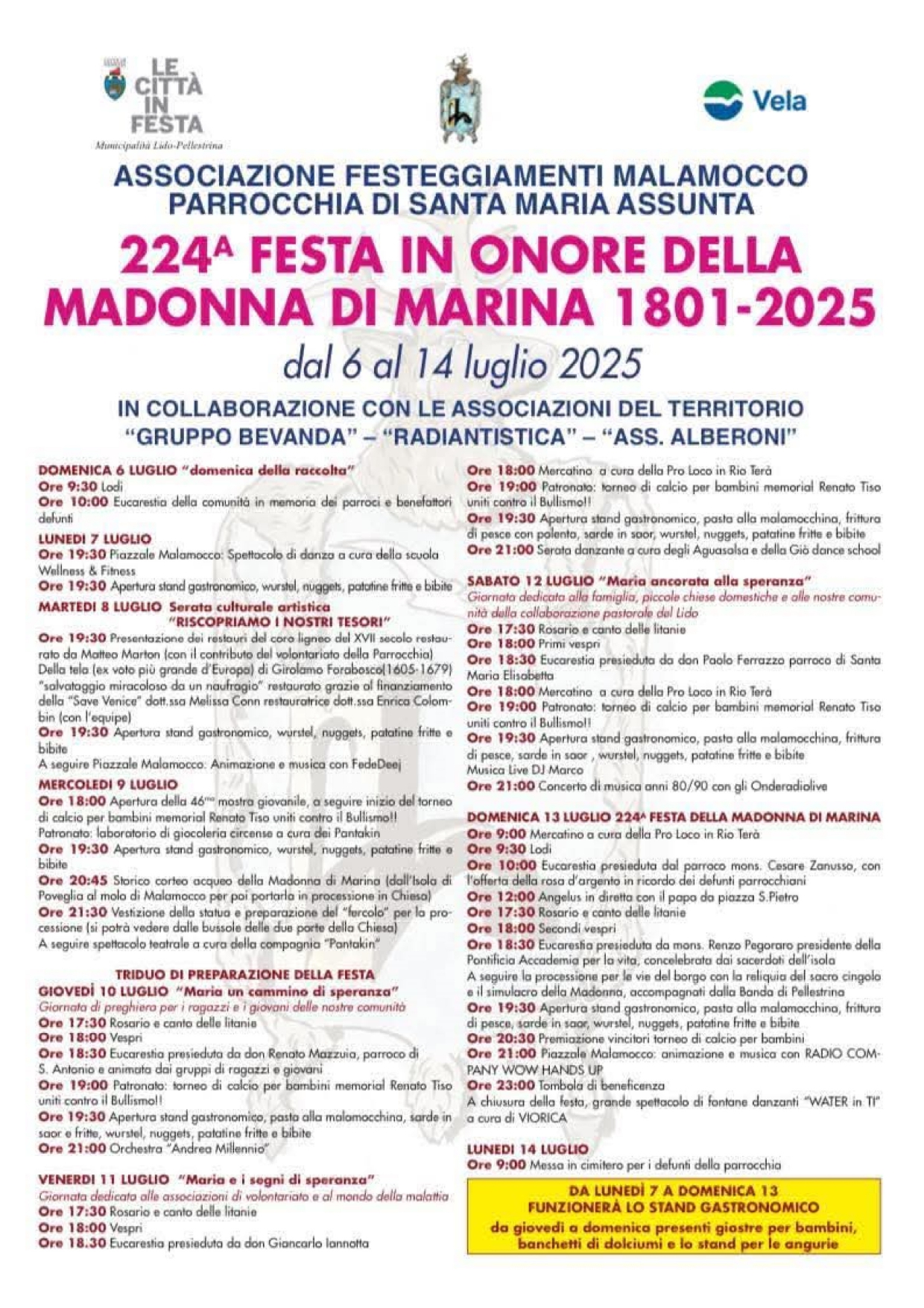 Locandina 224ª edizione della Festa