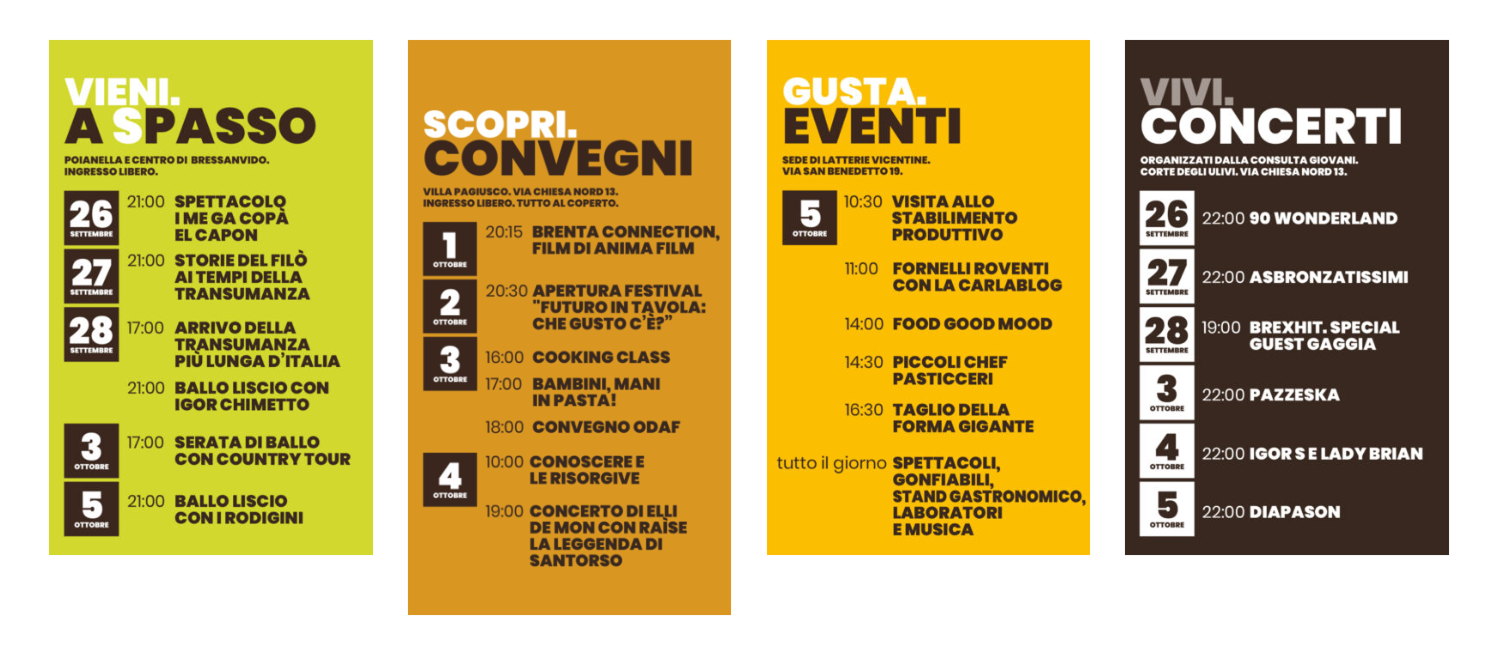 Locandina Edizione 2025 di Transumando: Vieni, Scopri e Gusta, Festival dell’Agricoltura, Grande Festa di Latterie Vicentine