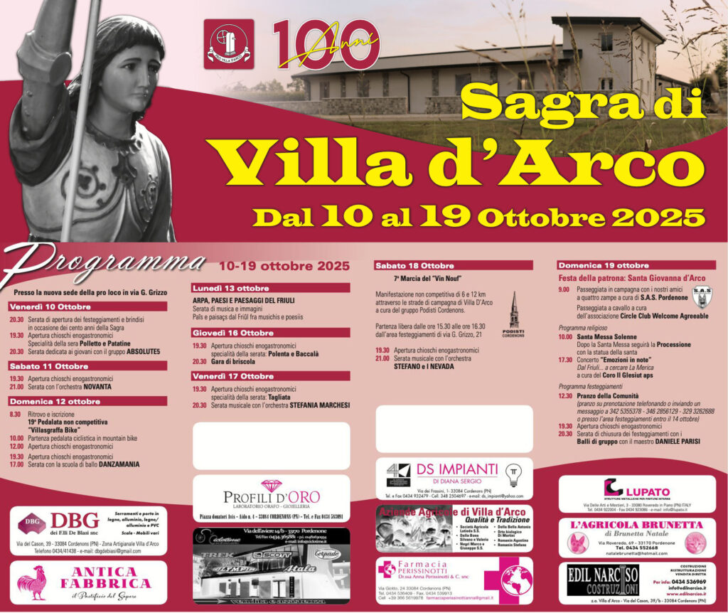 Locandina 100ª Edizione della Sagra (2025)