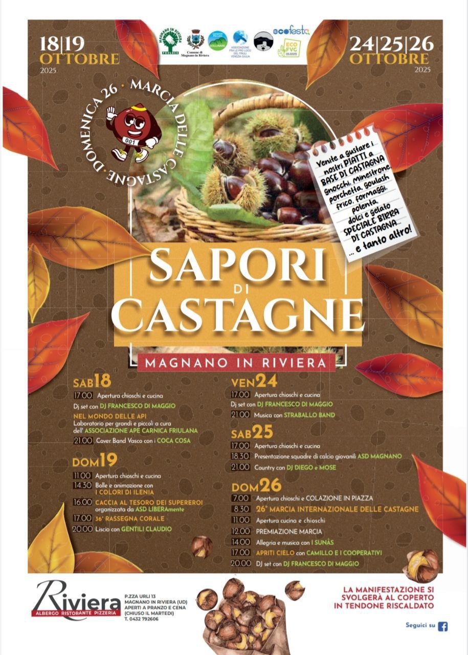 Locandina Edizione 2025 della Festa delle Castagne