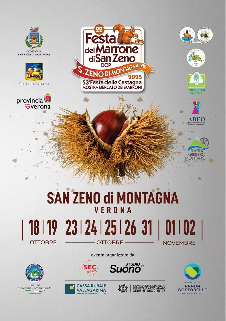 Locandina 22ª Festa delle Castagne e del Marrone - 2025
