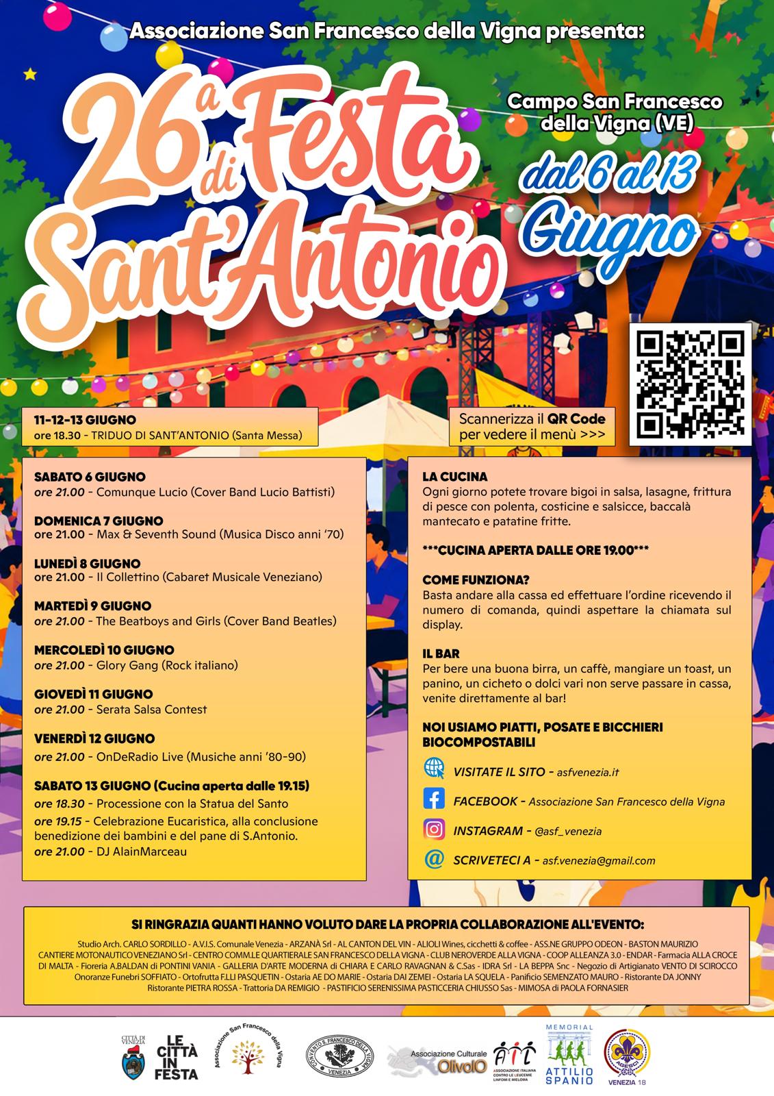 Locandina 26° Festa di Sant'Antonio