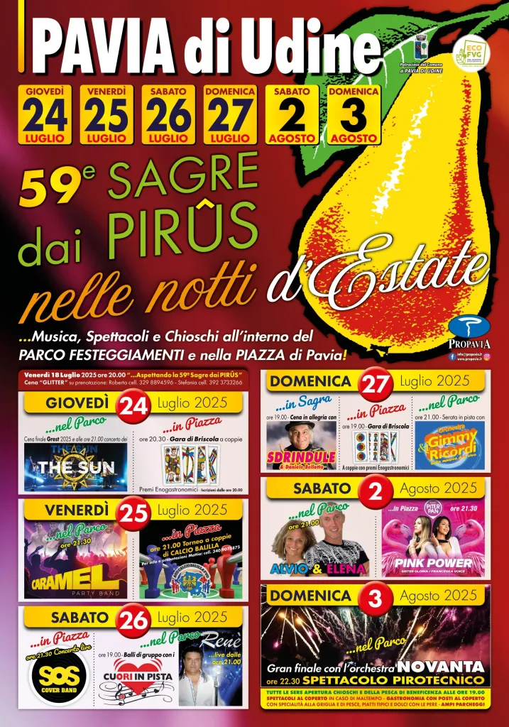 Locandina 59ª edizione della Sagra delle Pere