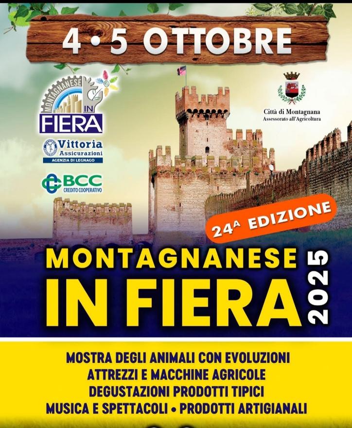 Locandina 24ª edizione della Fiera Agricola Campionaria del Montagnanese - 2025