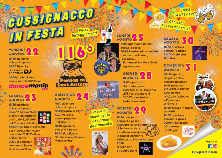 Locandina Cussignacco in Festa - 2025