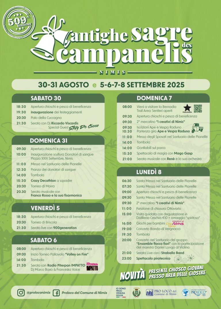 Locandina 509ª sagra delle Campanelle - 2025