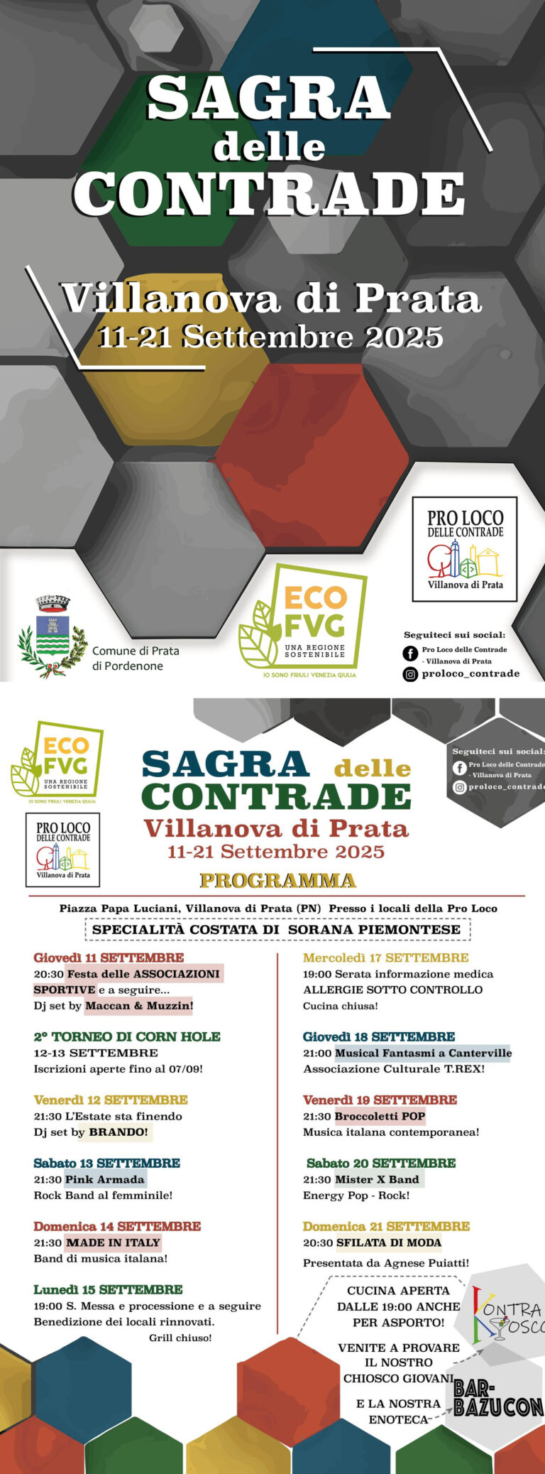 Locandina Festa delle Contrade del 2025